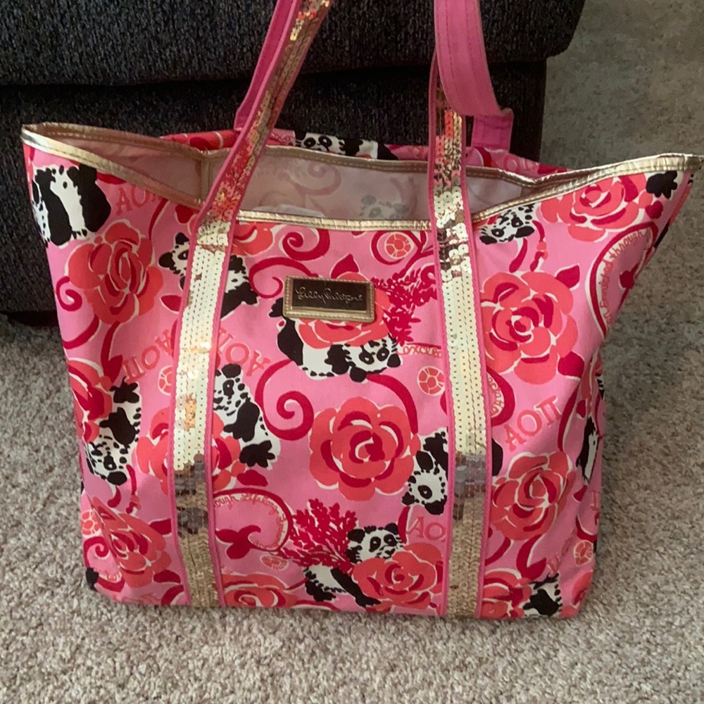 AOII Alpha Omicron Pi Lilly Pulitzer Tote